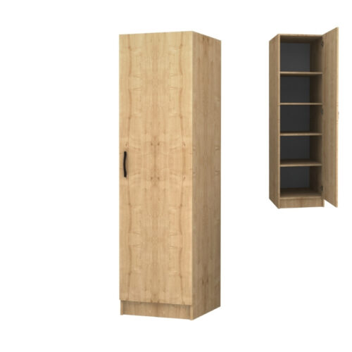 Ντουλάπα ρούχων Victoria Megapap μονόφυλλη χρώμα φυσικό οξιάς 50x60x181εκ. - GP028-0124,2