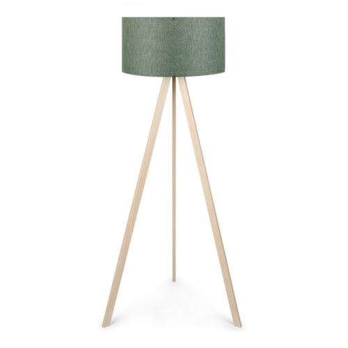 Φωτιστικό δαπέδου Rosling Megapap Mdf/ύφασμα Pvc χρώμα φυσικό/χακί 38x38x140εκ. - GP029-0001,19