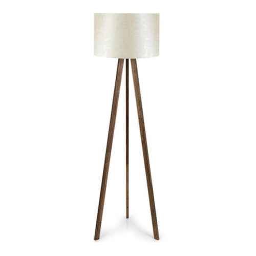 Φωτιστικό δαπέδου Rosling Megapap Mdf/ύφασμα Pvc χρώμα καρυδί/μπεζ 38x21x140εκ. - GP029-0001,6