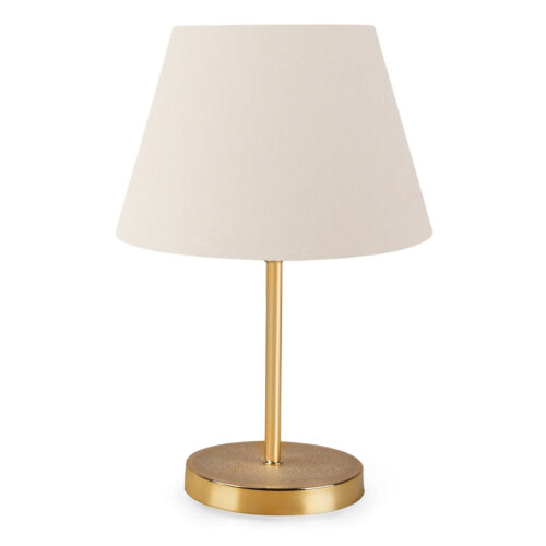 Φωτιστικό επιτραπέζιο Rosenthal Megapap ύφασμα Pvc χρώμα κρεμ/χρυσό 22x17x37εκ. - GP029-0022,1