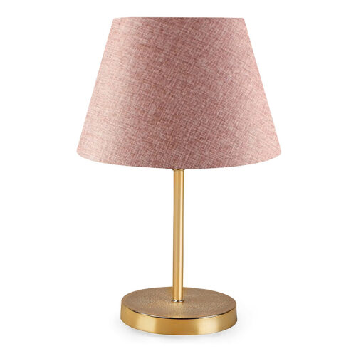 Φωτιστικό επιτραπέζιο Rosenthal Megapap ύφασμα Pvc χρώμα ροζ/χρυσό 22x17x37εκ. - GP029-0022,3