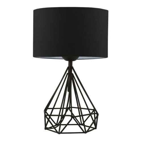 Φωτιστικό επιτραπέζιο Christopher Megapap ύφασμα/μέταλλο χρώμα μαύρο 24x15x41εκ. - GP029-0030,1