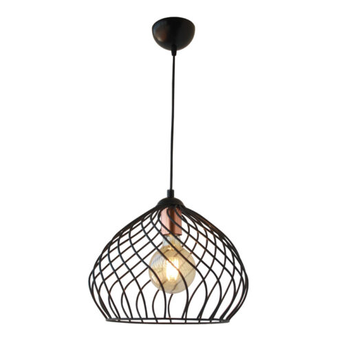 Φωτιστικό οροφής Dennis Megapap μεταλλικό μονόφωτο χρώμα μαύρο 21x30x70εκ. - GP029-0042,1