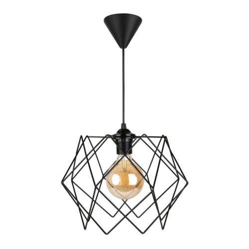 Φωτιστικό οροφής Pyant Megapap μεταλλικό μονόφωτο χρώμα μαύρο 23x17x70εκ. - GP029-0048,1