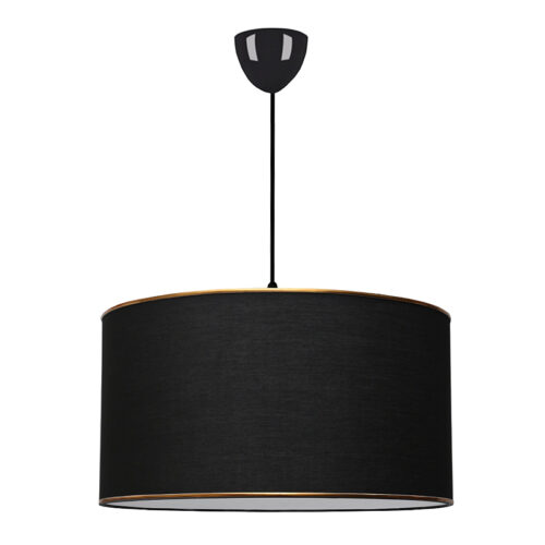 Φωτιστικό οροφής Alloy Megapap υφασμάτινο μονόφωτο χρώμα μαύρο 38x20x70εκ. - GP029-0052,2