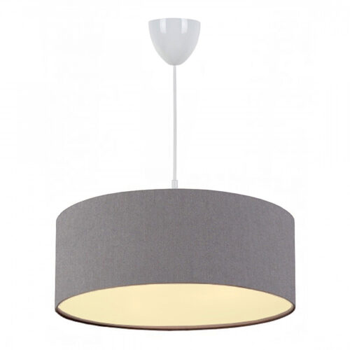 Φωτιστικό οροφής Monahan Megapap υφασμάτινο μονόφωτο χρώμα γκρι 38x20x70εκ. - GP029-0053,1