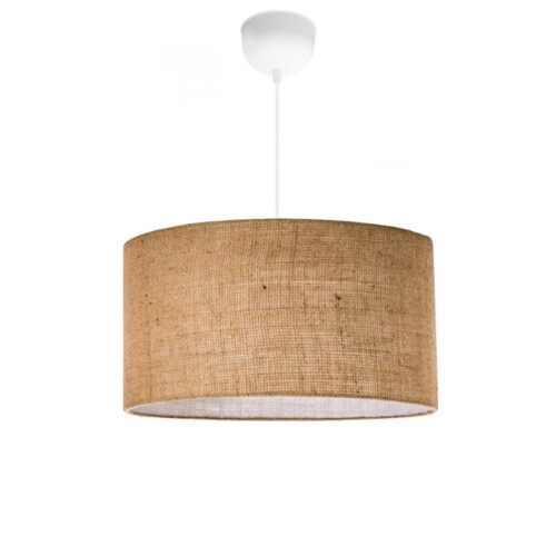 Φωτιστικό οροφής Monahan Megapap E27 γιούτα μονόφωτο χρώμα μπεζ 38x21x70εκ. - GP029-0053,5