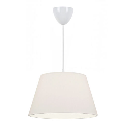 Φωτιστικό οροφής Elanor Megapap υφασμάτινο μονόφωτο χρώμα λευκό 37x21x70εκ. - GP029-0054,2