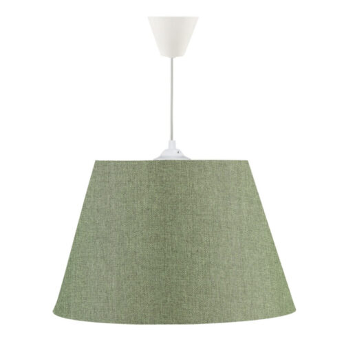 Φωτιστικό οροφής Elanor Megapap υφασμάτινο μονόφωτο χρώμα κυπαρισσί 37x21x70εκ. - GP029-0054,3