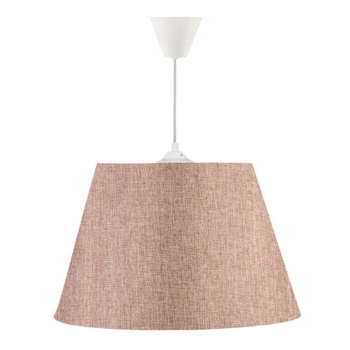 Φωτιστικό οροφής Elanor Megapap υφασμάτινο μονόφωτο χρώμα ροζ 37x21x70εκ. - GP029-0054,4