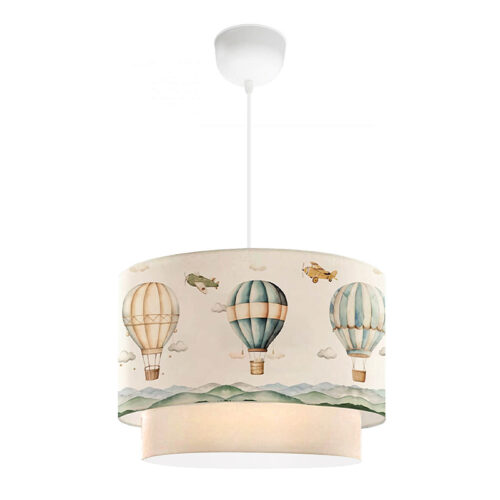 Φωτιστικό οροφής Goofy Megapap υφασμάτινο μονόφωτο με χαριτωμένα αερόστατα 30x20x70εκ. - GP029-0058,14