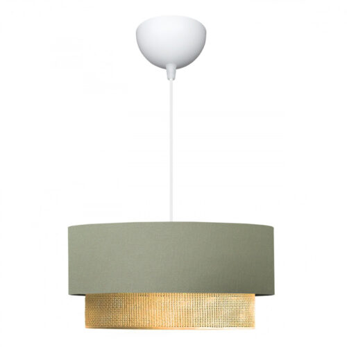 Φωτιστικό οροφής Lucifer Megapap E27 υφασμάτινο μονόφωτο χρώμα παστέλ πράσινο 30x15x70εκ. - GP029-0078,4