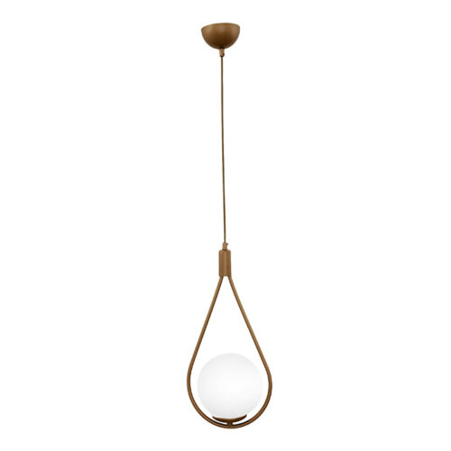 Φωτιστικό οροφής Shemesh Megapap E27  μεταλλικό μονόφωτο χρώμα χρυσό ματ 20x20x85εκ. - GP030-0006,4