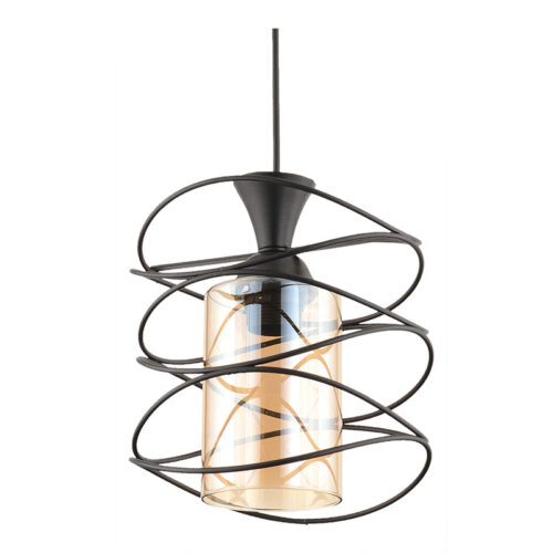 Φωτιστικό οροφής Sherwood Megapap E27 μεταλλικό μονόφωτο χρώμα μαύρο 20x20x71εκ. - GP030-0028,2