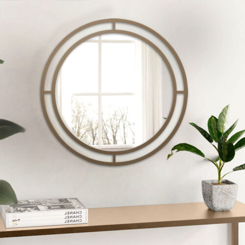 Καθρέφτης τοίχου Bubble Megapap αλουμινίου χρώμα χρυσό 57x2x57εκ. - GP037-0002,2