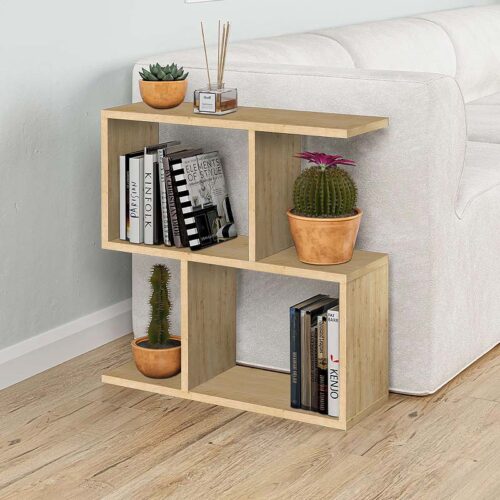 Βοηθητικό τραπεζάκι Homemania Megapap από μελαμίνη χρώμα φυσικό οξιάς 60x20x60εκ. - GP037-0018,1