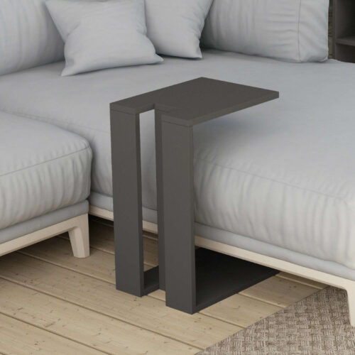 Τραπεζάκι βοηθητικό Muju Megapap μελαμίνης χρώμα ανθρακί 30x40x57εκ. - GP037-0032,3