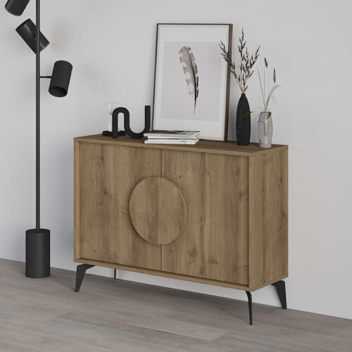 Μπουφές μελαμίνης Gora Megapap χρώμα ανοιχτό καρυδί 110x35,6x82εκ. - GP037-0082,2