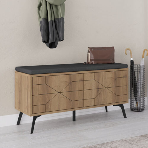 Παπουτσοθήκη Dune Megapap χρώμα ανοιχτό καρυδί 107x35x55εκ. - GP037-0211,1