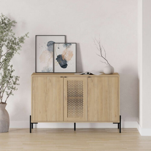 Μπουφές Naive Megapap χρώμα sapphire oak 126x40x80εκ. - GP037-0240,1