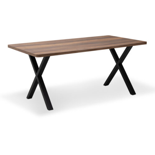 Τραπέζι Jeremy Megapap Mdf - μεταλλικό χρώμα καρυδί 140x80x75εκ. - GP038-0006,2