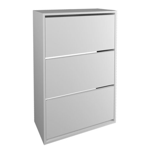 Παπουτσοθήκη μελαμίνης Nave Megapap 18 ζευγών χρώμα λευκό 73,6x24x110εκ. - GP041-0029,1