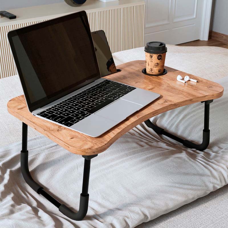 Τραπεζάκι laptop Sedon Megapap χρώμα pine oak 59,2x39,2x26,2εκ. - GP041-0074,1