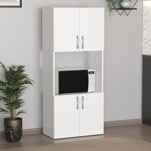 Ντουλάπα κουζίνας Armado Megapap χρώμα λευκό 60x32x140εκ. - GP041-0086,1