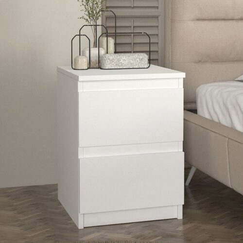 Κομοδίνο Breve Megapap χρώμα λευκό 39,8x41,8x55εκ. - GP042-0268,2