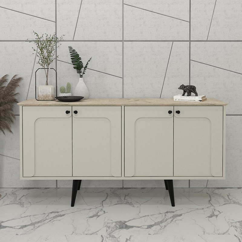 Μπουφές Sevilla Megapap χρώμα sandstone - travertine 150x44,6x72,2εκ. - GP042-0299,1