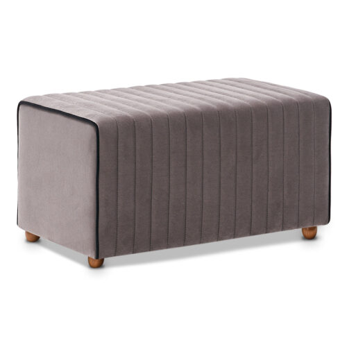 Σκαμπώ Mabel Megapap βελούδινο χρώμα γκρι 80x40x40εκ. - GP043-0088,4