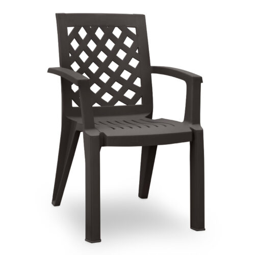 Πολυθρόνα πολυπροπυλενίου Kira Megapap χρώμα καφέ 58x52x87εκ. - GP046-0004,3