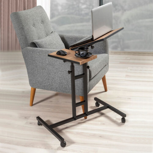 Τραπεζάκι βοηθητικό - laptop Frenk Megapap πολυμορφικό μεταλλικό - μελαμίνης χρώμα atlantic pine 67x45,5x62/87εκ. - GP052-0021,1