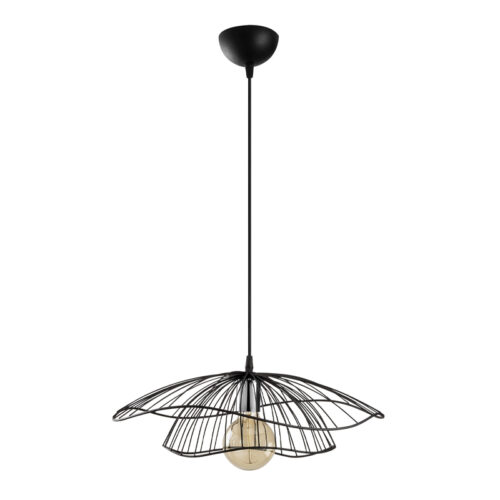 Φωτιστικό οροφής Yildo Megapap E27 μεταλλικό μονόφωτο χρώμα μαύρο Φ50x111εκ. - GP052-0054,1