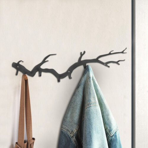 Κρεμάστρα τοίχου Bough Megapap μεταλλική χρώμα μαύρο 87x2x22εκ. - GP052-0073