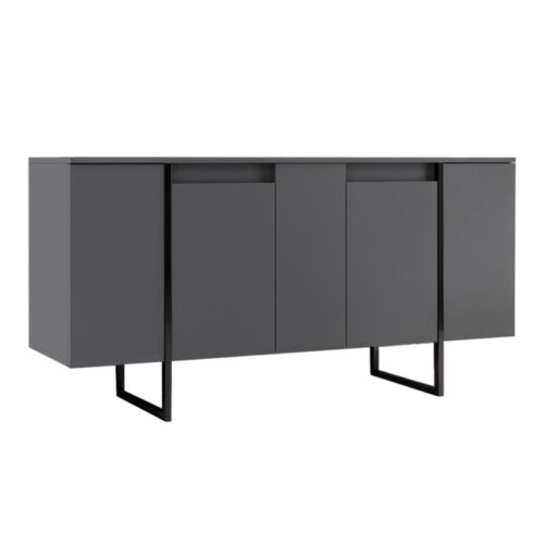 Μπουφές Luxe Megapap χρώμα ανθρακί 160x35x80εκ. - GP052-0118,1