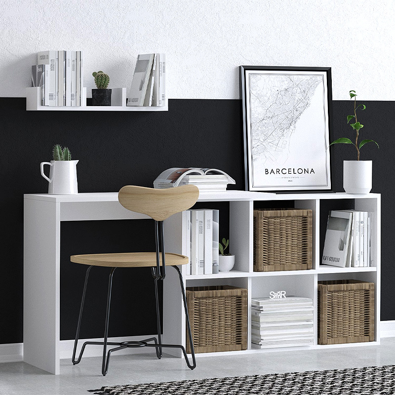 Γραφείο εργασίας Blake Megapap χρώμα λευκό 145x45x74εκ. - GP052-0121,2