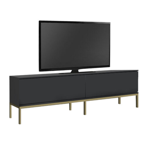 Έπιπλο τηλεόρασης Lord Megapap χρώμα μαύρο - χρυσό 180x30x47εκ. - GP052-0153,2