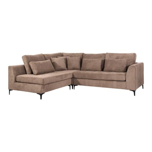 ΓΩΝΙΑΚΟΣ ΚΑΝΑΠΕΣ Fylliana Albert ΚΑΦΕ ΧΡΩΜΑ 273x220x96εκ