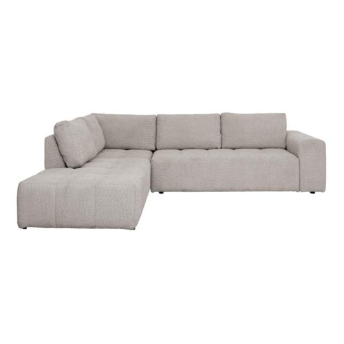 ΚΑΝΑΠΕΣ ΓΩΝΙΑ ΑΡΙΣΤΕΡΗ Fylliana Carmen SILVER ΥΦΑΣΜΑ 304x242x89εκ