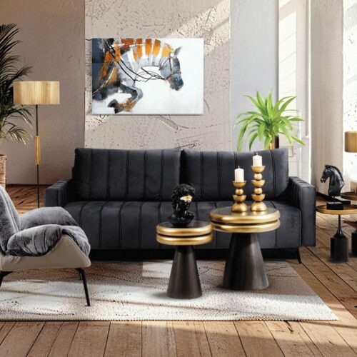 ΚΑΝΑΠΕΣ ΚΡΕΒΑΤΙ Fylliana Comfort ΓΚΡΙ ΧΡΩΜΑ 235x104x80εκ