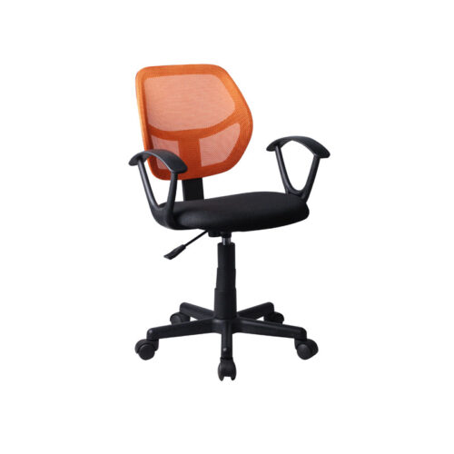 ΚΑΡΕΚΛΑ ΓΡΑΦΕΙΟΥ Fylliana ΜΕ ΜΠΡΑΤΣΑ 5156Ρ ΜΑΥΡΗ/ΠΟΡΤΟΚΑΛΙ 51x52x80/92εκ