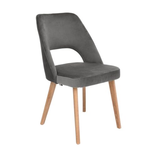 ΚΑΡΕΚΛΑ ΤΡΑΠΕΖΑΡΙΑΣ Fylliana Τ-5 LUX ΑΝΘΡΑΚΙ ΥΦΑΣΜΑ 50x50x86εκ