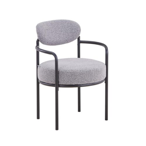 ΠΟΛΥΘΡΟΝΑ Fylliana FL21 ΓΚΡΙ ΥΦΑΣΜΑ ΜΕ ΜΕΤΑΛΛΙΚΟ ΣΚΕΛΕΤΟ 59x64x87εκ