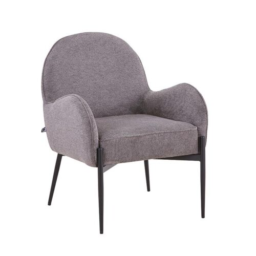 ΠΟΛΥΘΡΟΝΑ Fylliana FL65 ΓΚΡΙ ΥΦΑΣΜΑ ΜΕ ΜΕΤΑΛΛΙΚΟ ΣΚΕΛΕΤΟ 69x67x84εκ