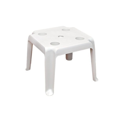 ΤΡΑΠΕΖΙ ΠΑΡΑΛΙΑΣ Fylliana ΜΕ ΠΟΤΗΡΟΘΗΚΕΣ SUN ΛΕΥΚΟ 40x45x45