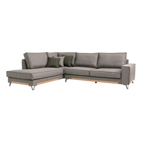 ΚΑΝΑΠΕΣ Fylliana Loftio ΑΡΙΣΤΕΡΗ ΓΩΝΙΑ ΚΑΦΕ ΧΡΩΜΑ 280x220x95εκ