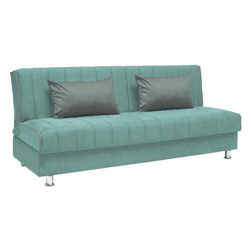 ΚΑΝΑΠΕΣ-ΚΡΕΒΑΤΙ Fylliana New leon MINT ΜΕ ΑΝΘΡΑΚΙ ΜΑΞΙΛΑΡΙΑ 190x85x83εκ