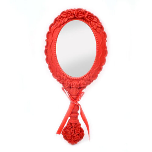 ΚΑΘΡΕΦΤΗΣ ΧΕΙΡΟΣ POLYRESIN Fylliana ΚΟΚΚΙΝΟΣ 29x12.5 14CM3522-1