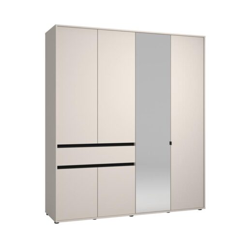 ΝΤΟΥΛΑΠΑ CORBETT 4K1F1O h211 CASHMERE/ΜΑΥΡΟ ΜΑΤ ΧΡΩΜΑ 183x55x211εκ